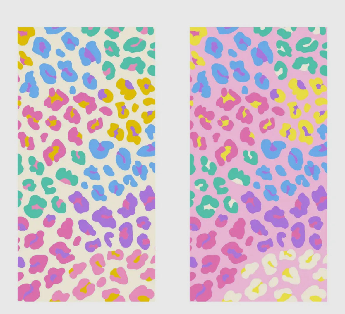 Multicolored Leopard Quick Dry Beach Towel