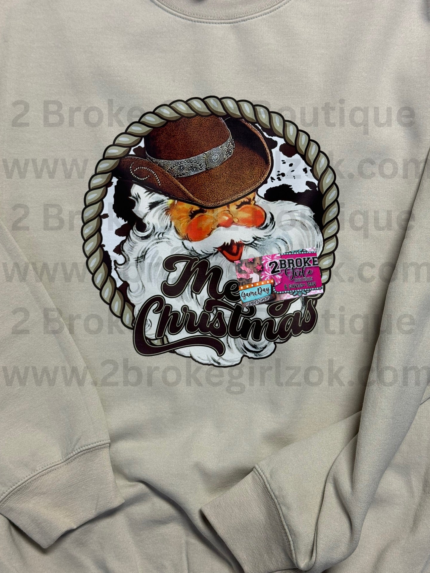 Western MerryChristmas Tee Or Sweatshirt