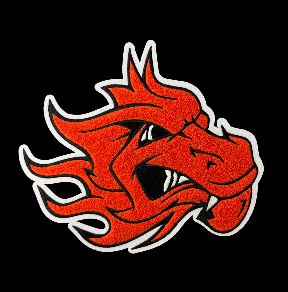 Custom Dragon Chenille Patch Crewneck
