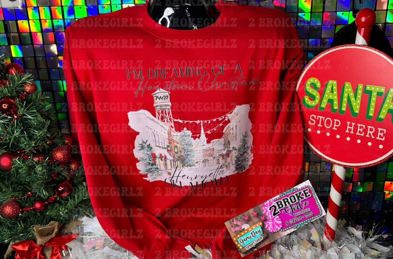 Custom Hometown Christmas Sweatshirt