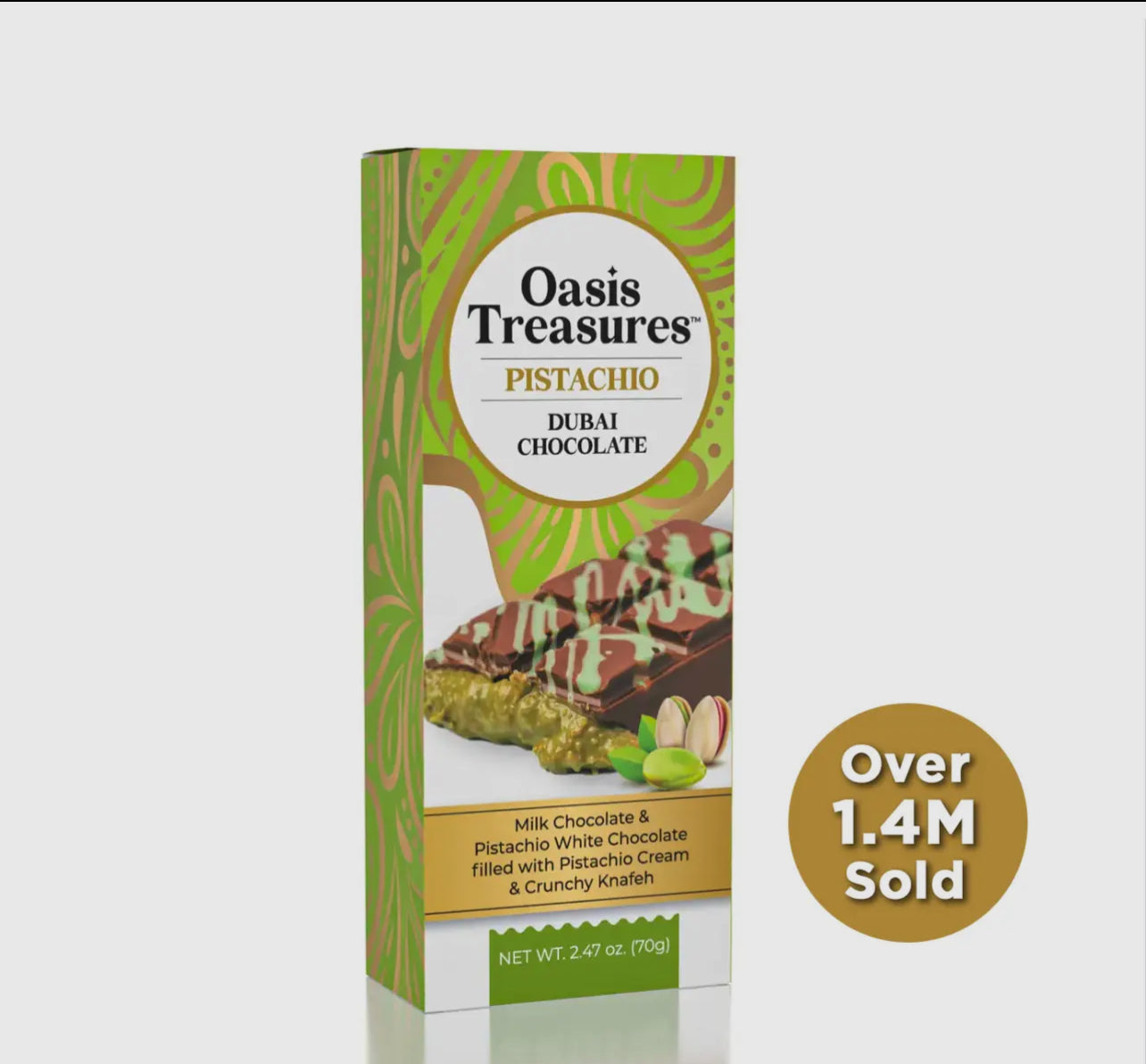 Dubai Chocolate and Pistachio Bar