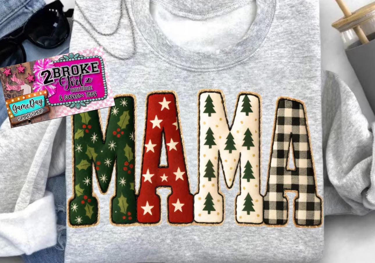 Mama Christmas Tee or Sweatshirt