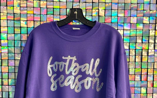 Spangled Football Crewneck