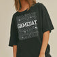 Black Game Day Graphic Tee