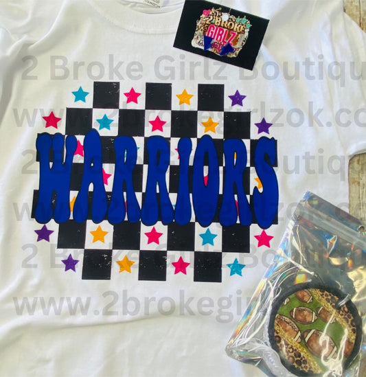 Warriors Multi Color Star Tee