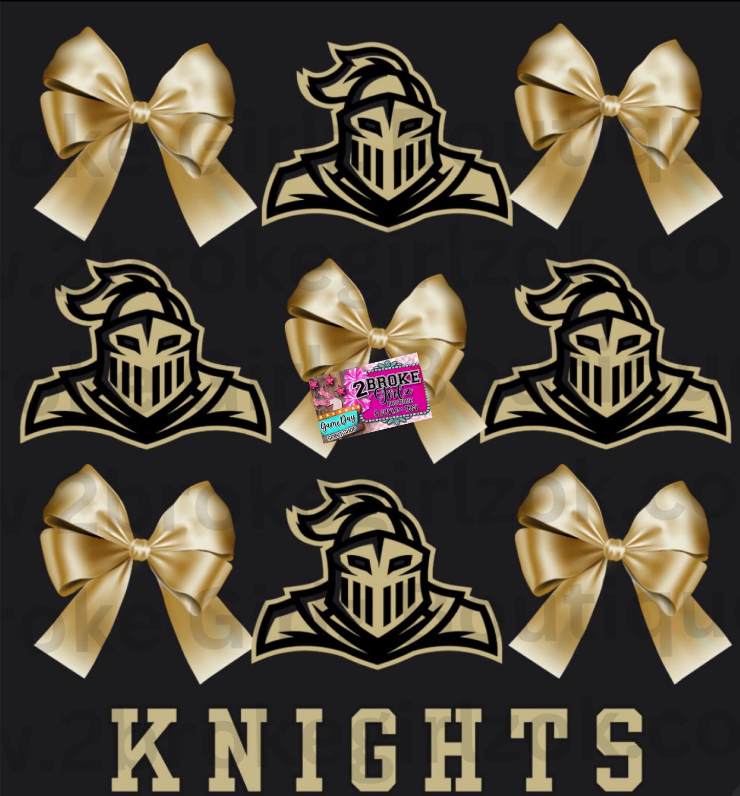 Knight Coquette Bow Graphic Tee