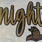 Knights Crewneck Glitter & Rhinestone Design.