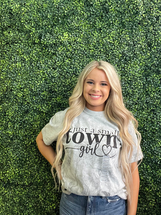 Just A Small Town Girl Acid Wash Tee