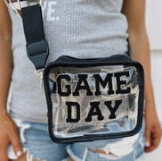Black Game Day Chenille-Patch Stadium Bag