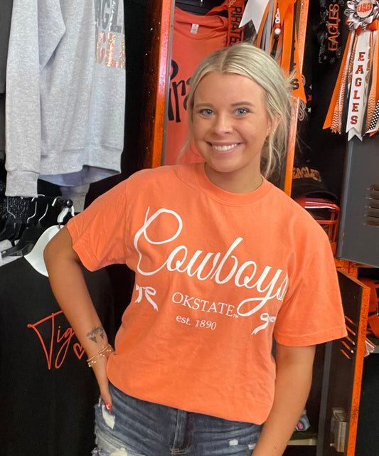 OSU Cowboys Established
Bows Orange Tee