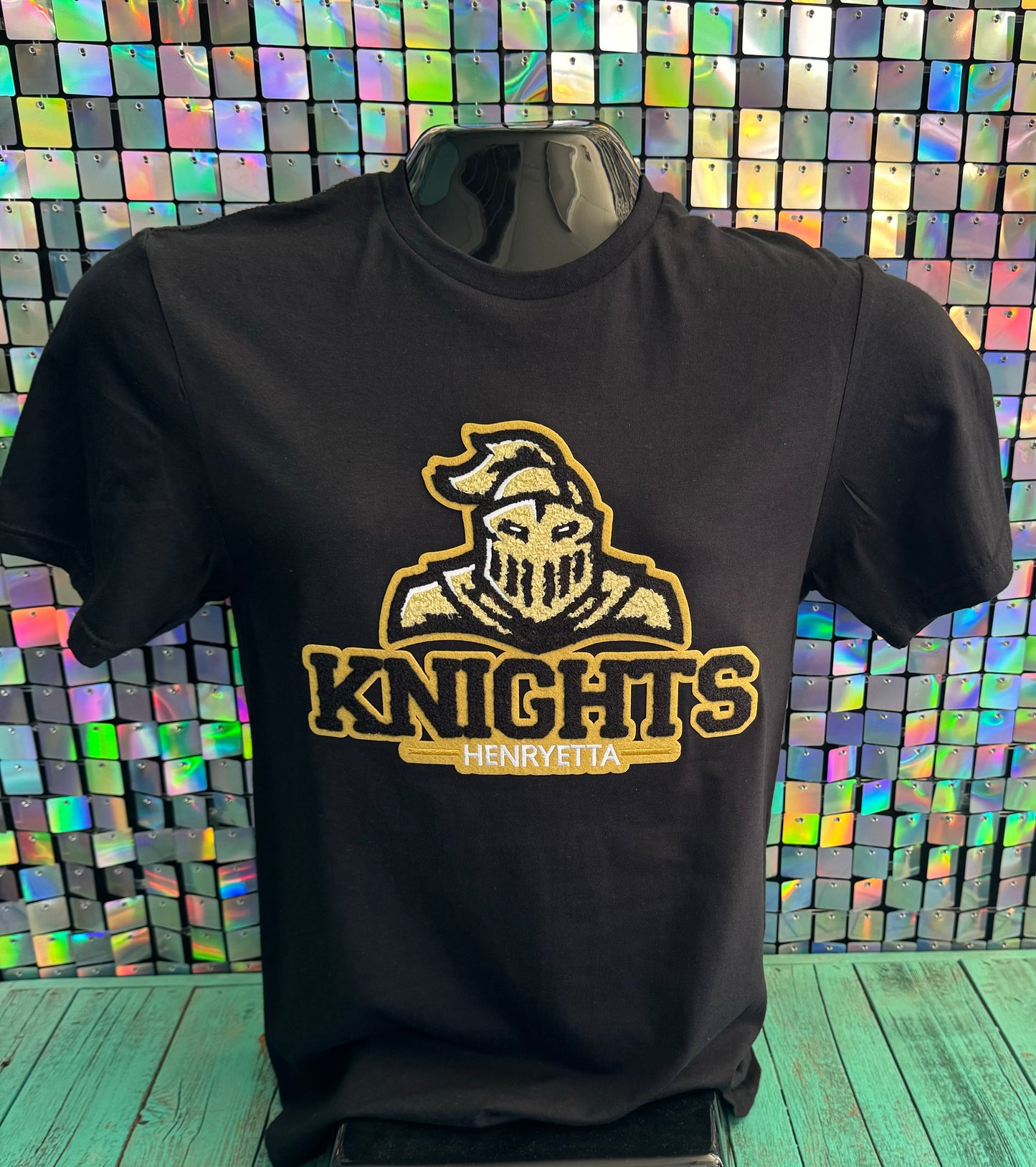 Henryetta Knights Chenille Patch