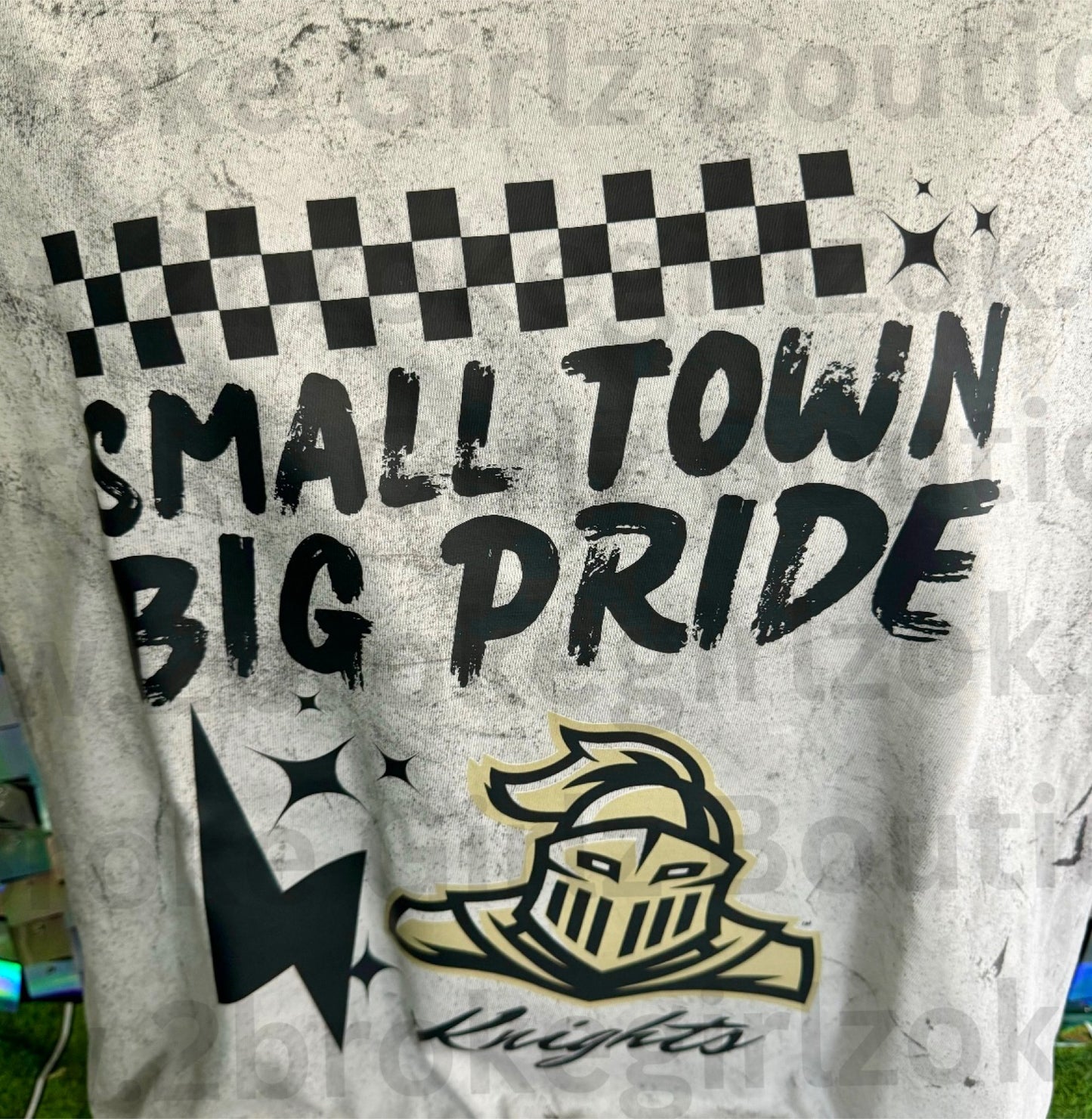 Acid Wash CC Tee Knights Small Town Big Pride!