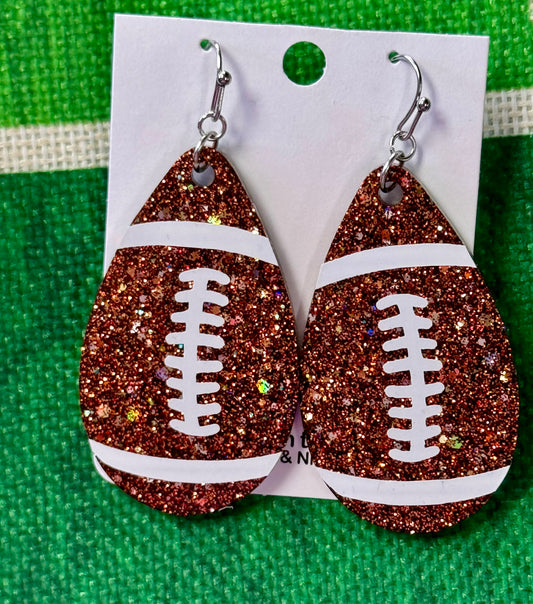 Touchdown Hypoallergenic Glitter Earrings