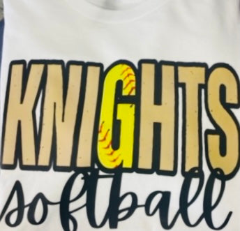 Knights DTF Softball Tee