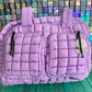 Puffer Quilted Travel Bag - Lavender