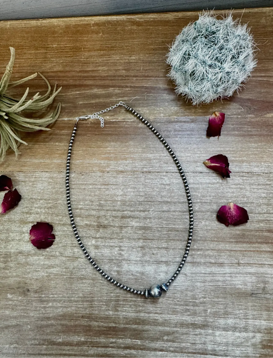 Sterling Silver Pearl Choker