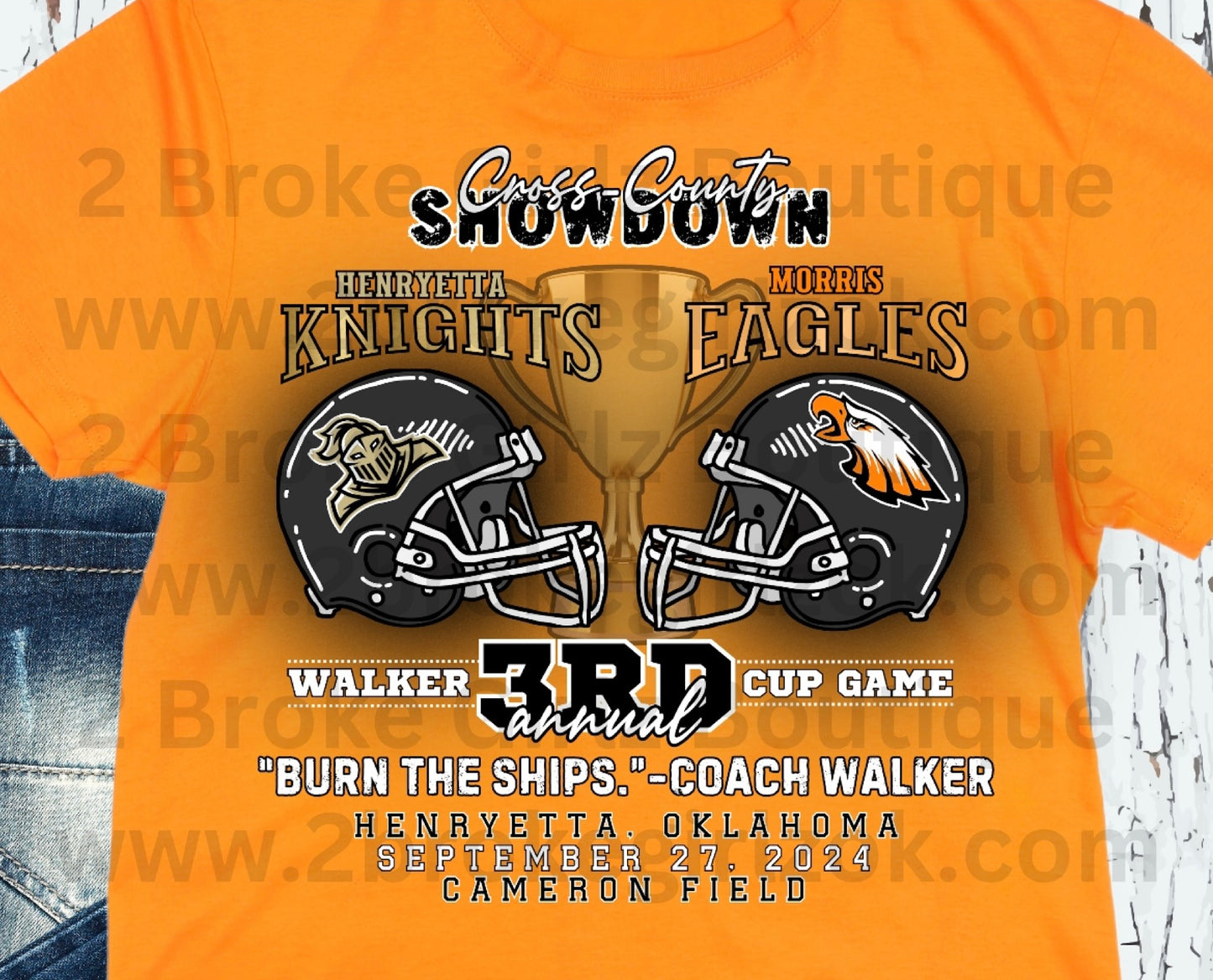 Fundraiser Coach Walker 3rd Annual Cup Game.  “Burn The Ships”- Coach Walker