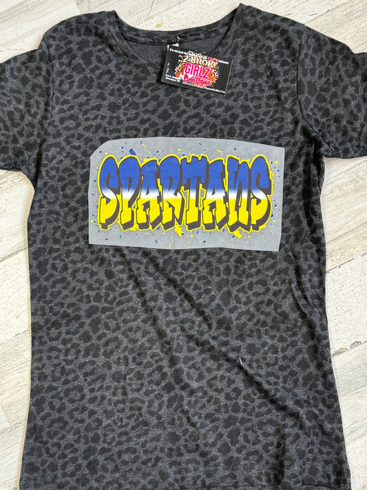 Custom Leopard Spartans Tee