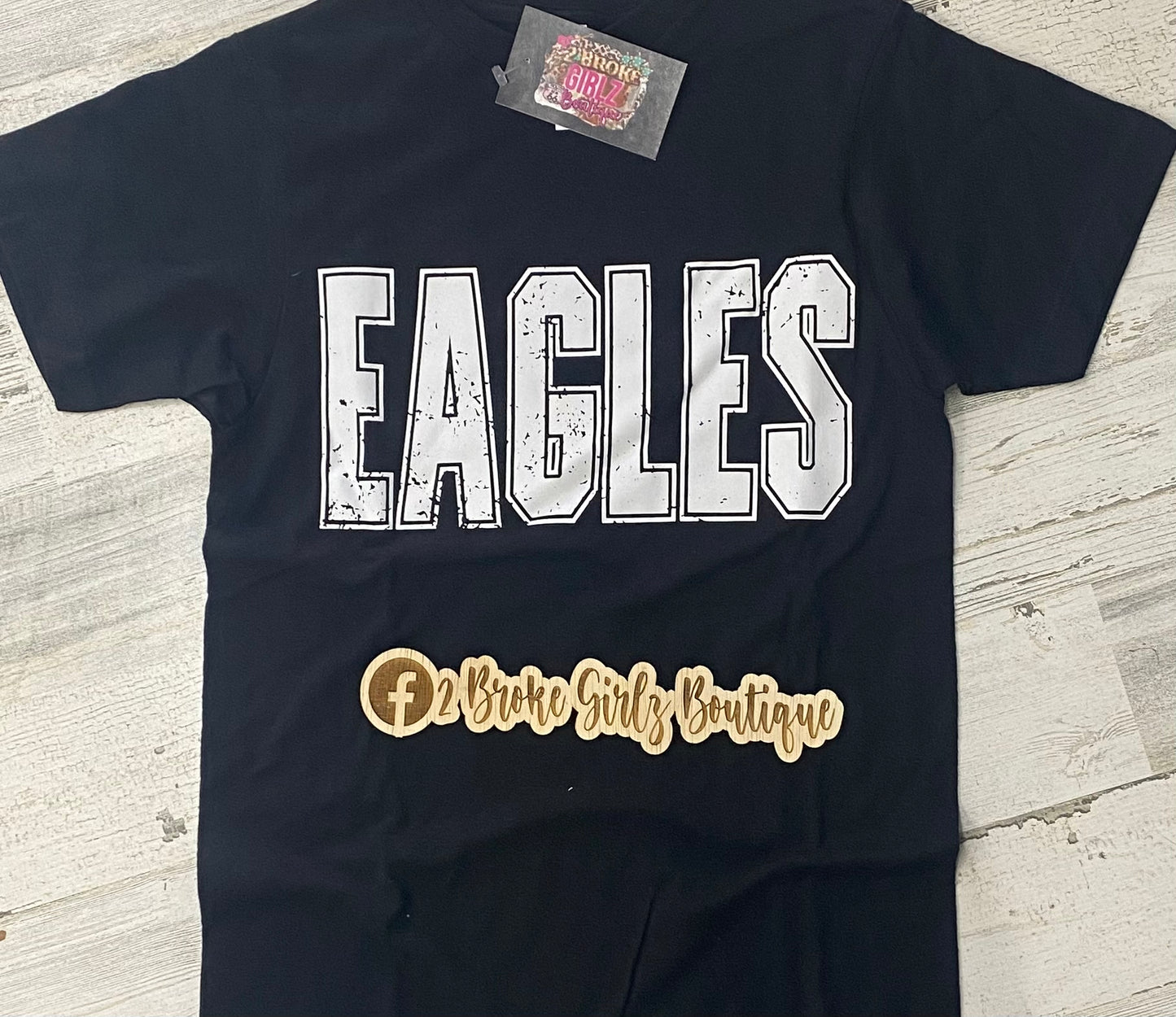 Distressed Eagles Tee