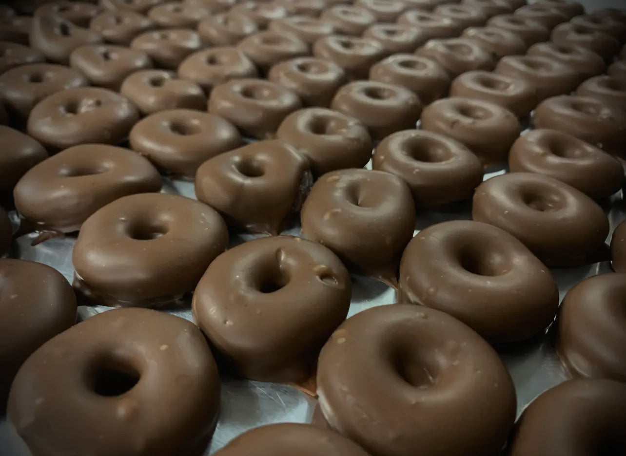 Gourmet O'Peach
Rings w/
Milk Chocolate