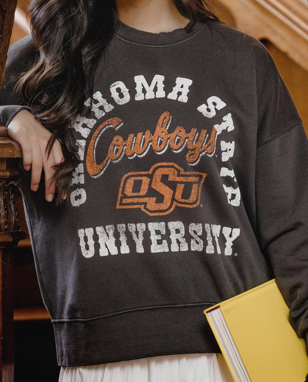 OSU Cowboys Draft Charcoal
Hi-Dive Oversized Crew
Sweatshirt