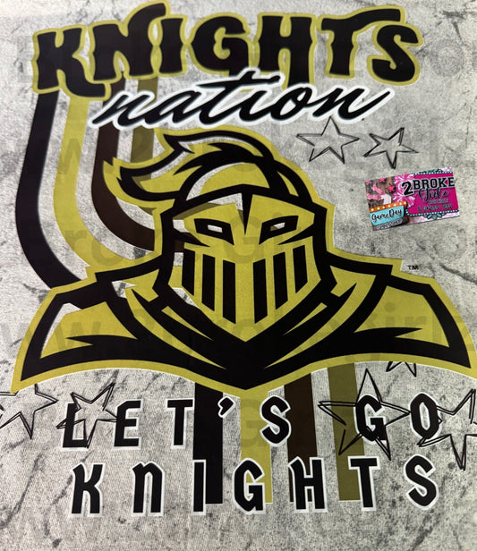 Knight Nation CC Acid Wash Tee