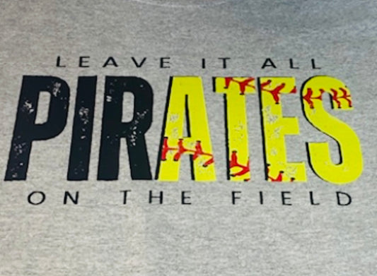 DTF Pirates Softball Tee