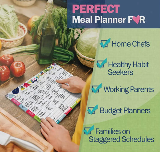 52-Week Meal Minder® Weekly
Menu Planner Pad