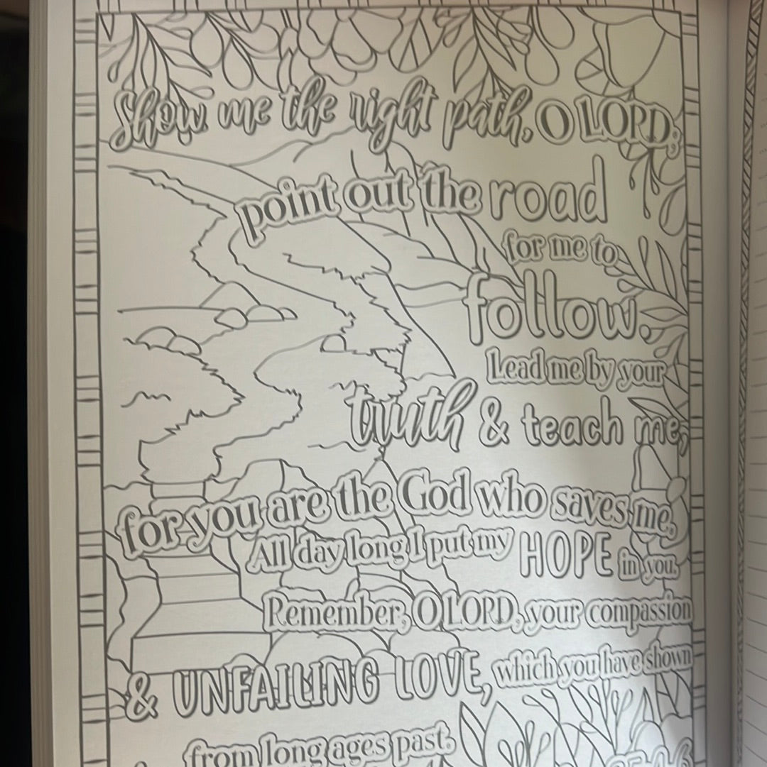 My coloring prayer journal