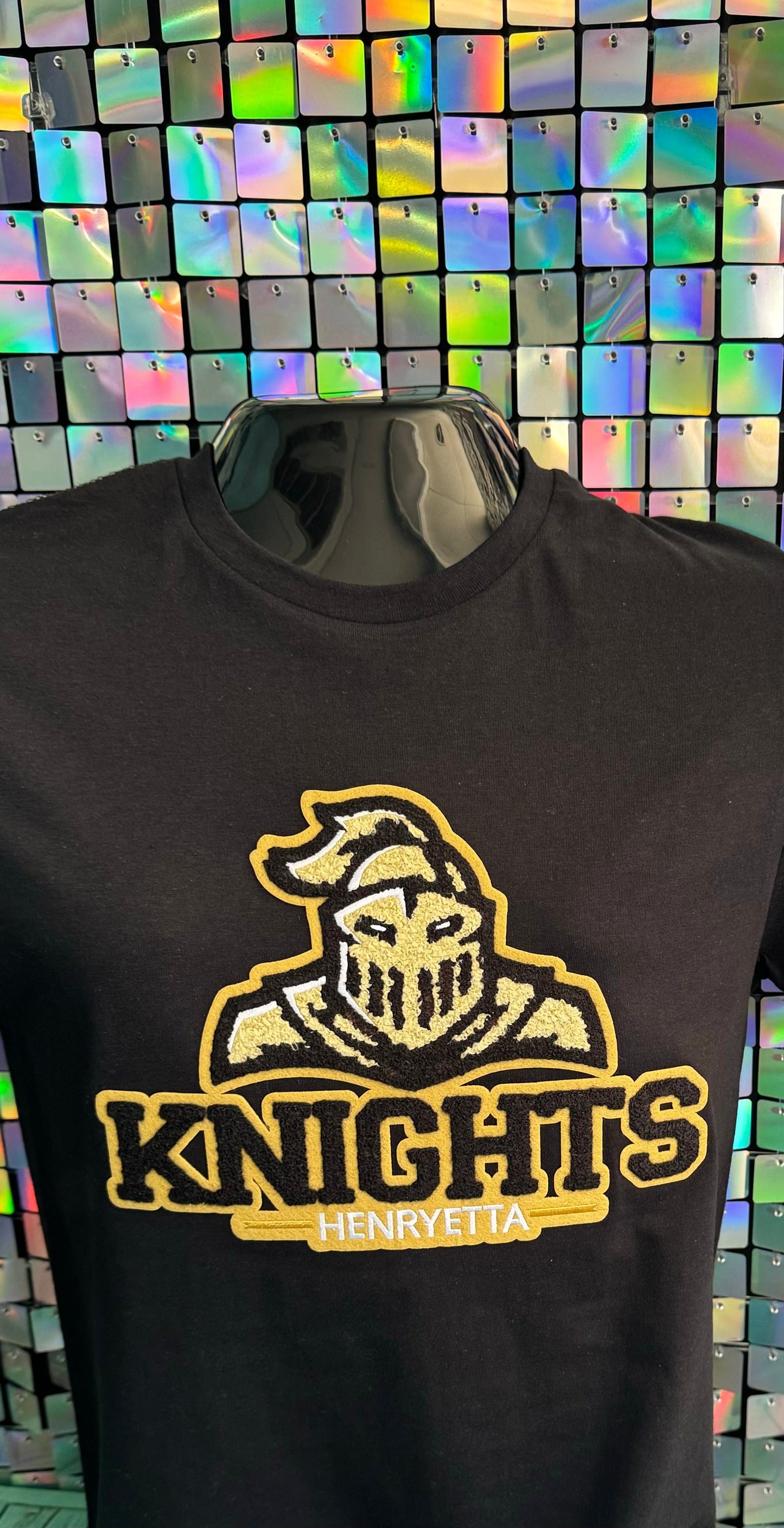 Henryetta Knights Chenille Patch