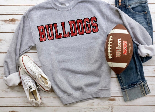 Bulldogs Sequin Sweatshirt