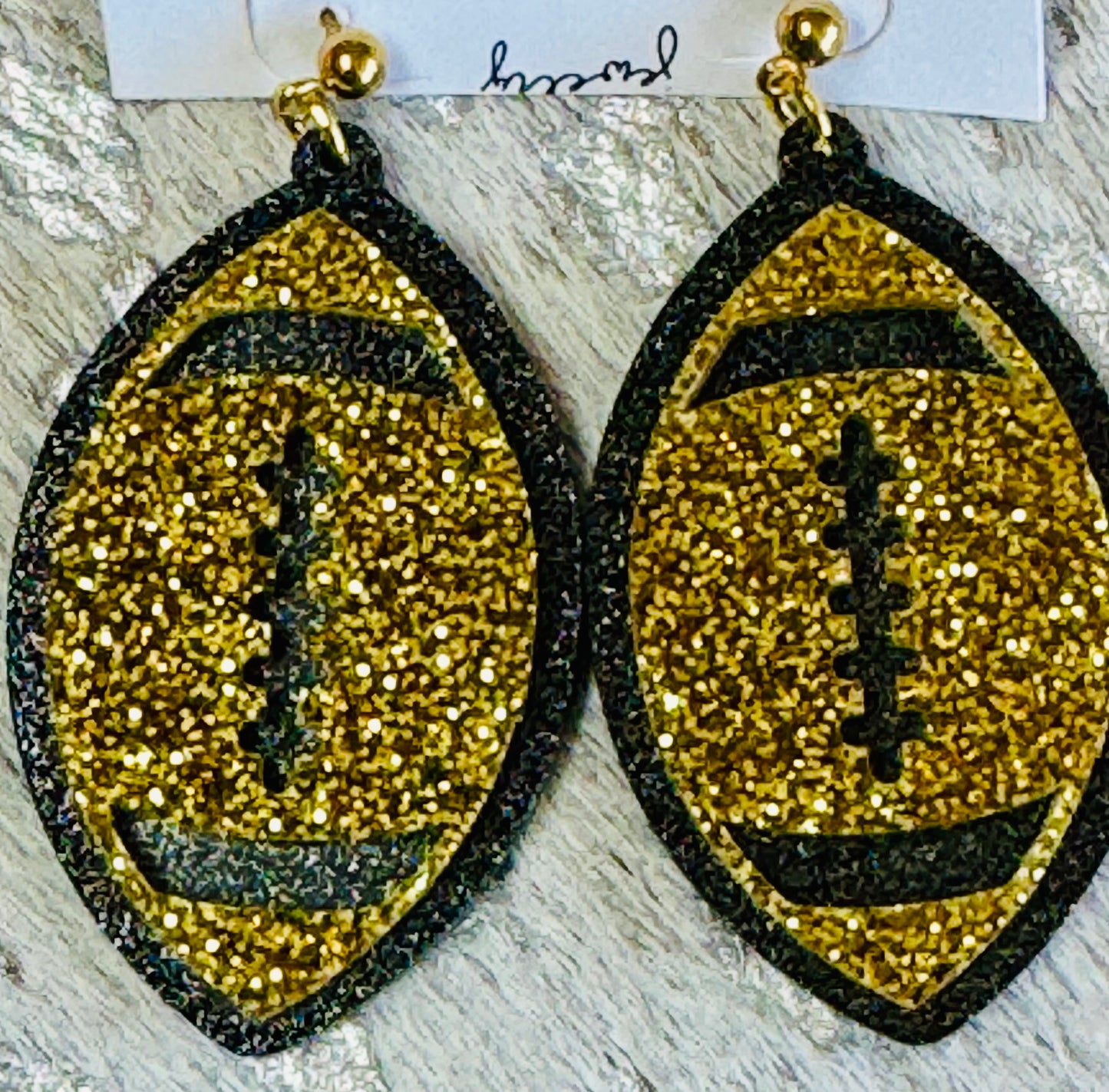 The Blitz Gold Glitter Earrings