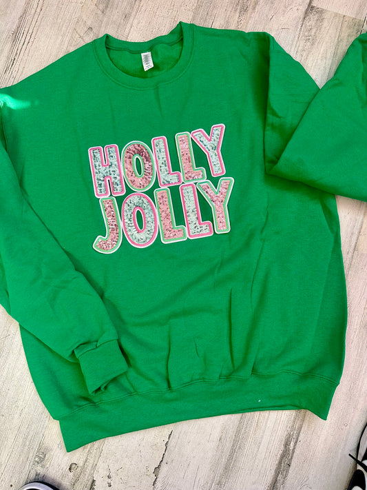 Holly Jolly Chenille Crewneck - Read Description