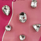 Clear Stone Tumbler Sleeve Charms