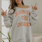 OSU Cowboys Vintage Sport Ash Gray Flashdance Sweatshirt