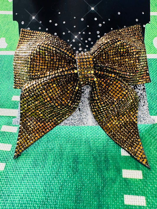 Gold Spirit Rhinestone Bow