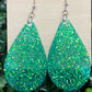 Green Glitter Resin Hypoallergenic