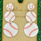 Baseball Earrings