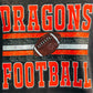 Dragons Football Black Tee