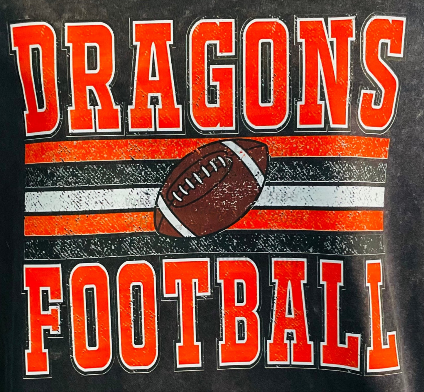 Dragons Football Black Tee