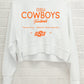 OSU Cowboys Shot White
Cropped Corded Crew
Sweatshirt