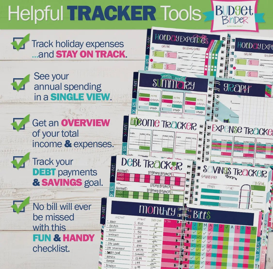 Budget Binder™ Bill Tracker
Financial Planner