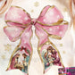 Pink Coquette Christmas Bow