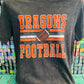 Dragons Football Black Tee