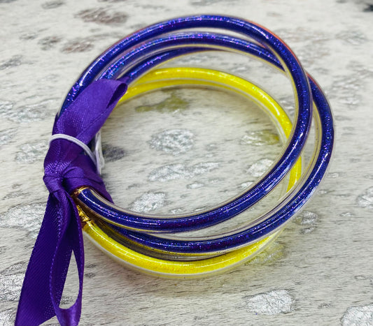 Jelly Glitter Tube Bracelets