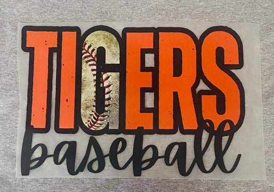 Tigers Baseball DTF Tee