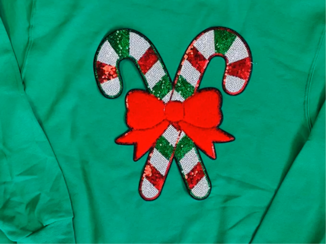 Candy Cane Chenille Crewneck - Read Description