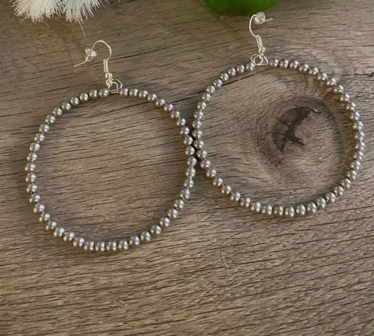 Silver Plated Hoop