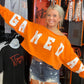 Game Day Graphic Crop Sweatshirt - Orange