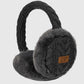 CC Cable Knit Furry Earmuffs